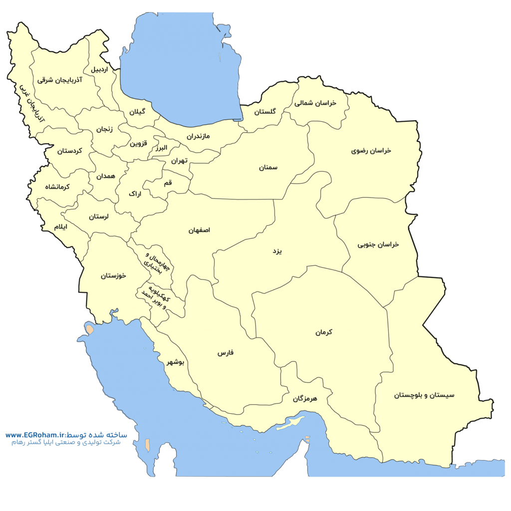 نقشه ایران 1024x1024